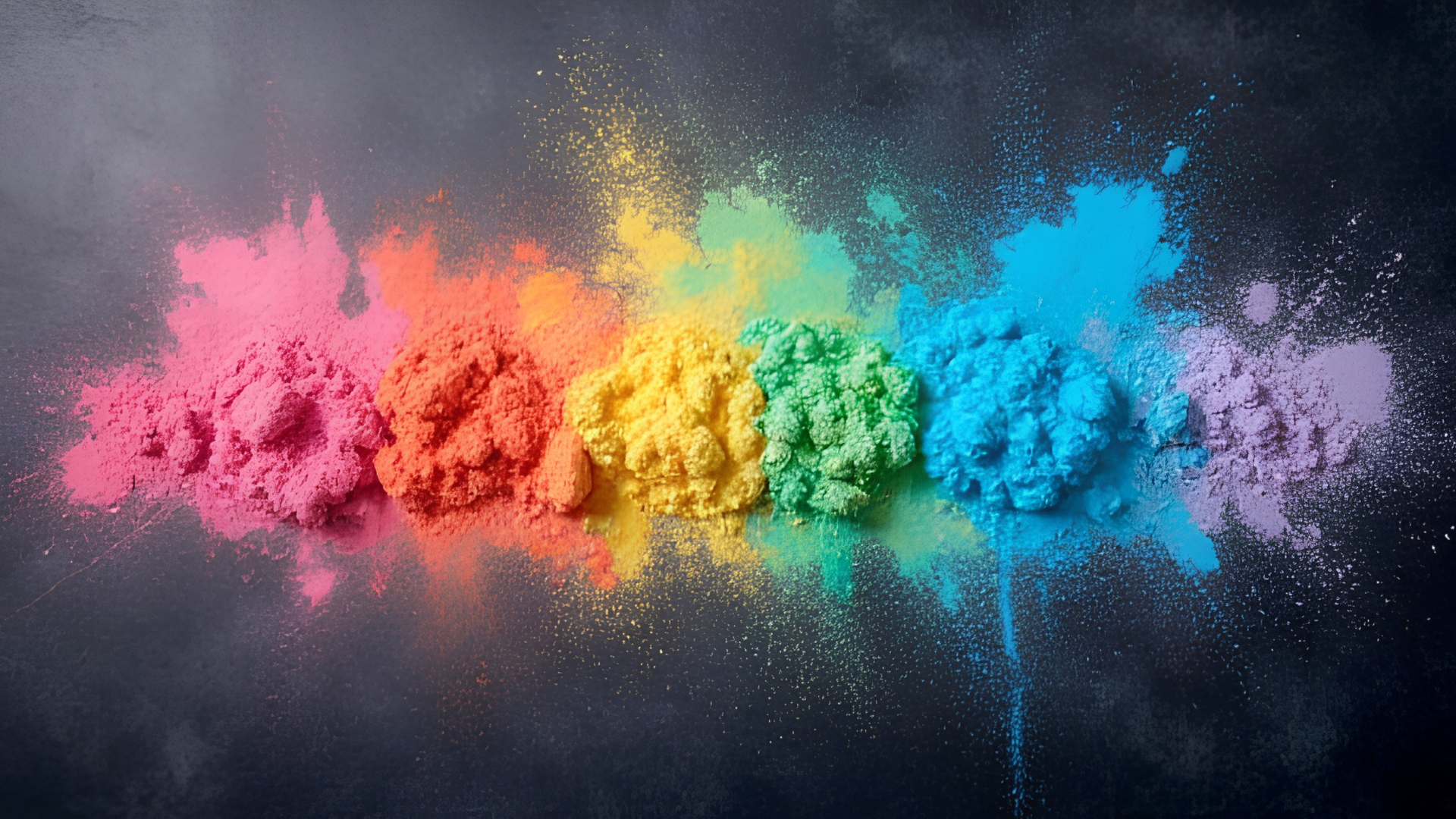Bunte Kreide Atmosphärenbild