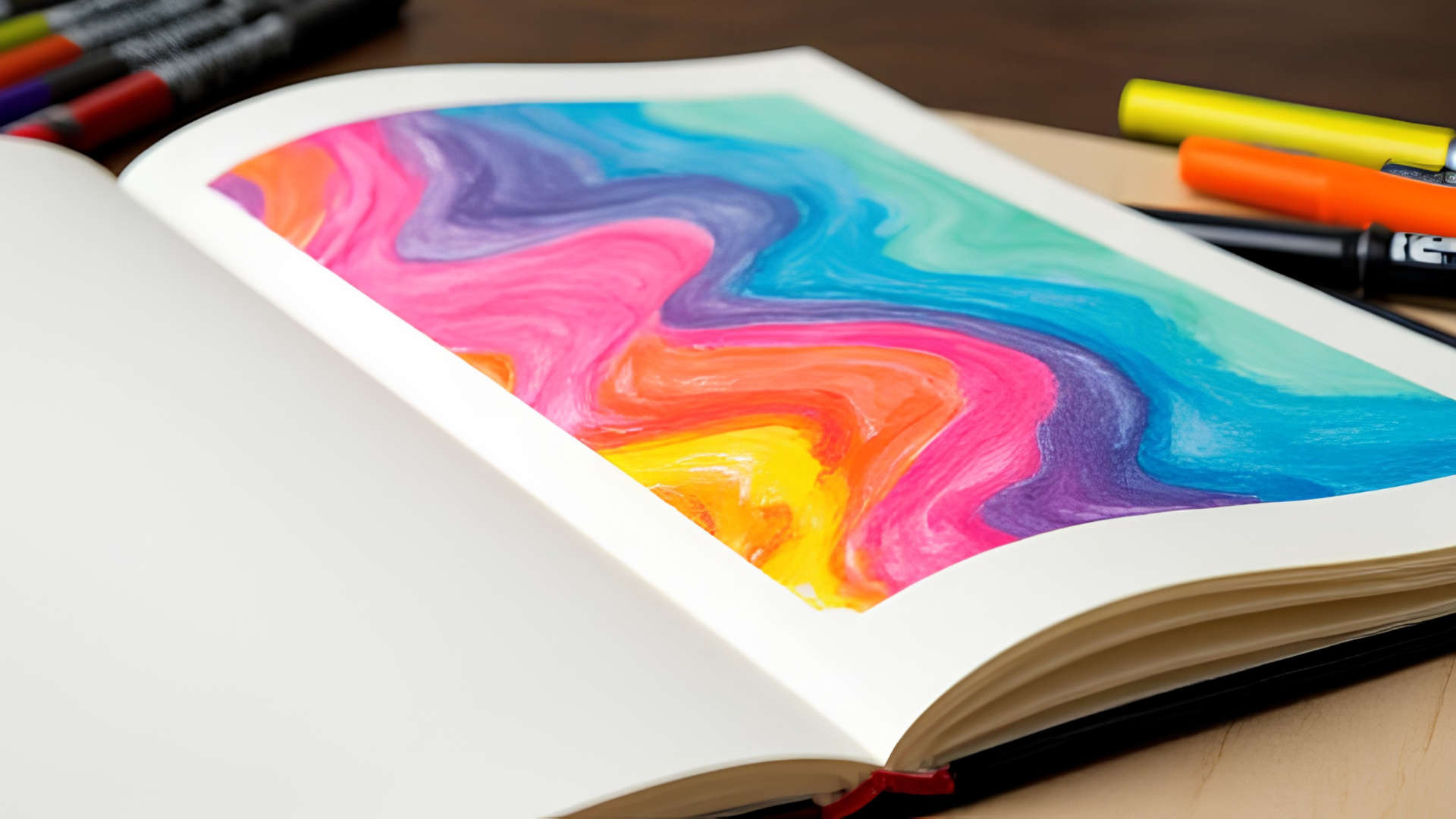 Skizzenbücher für Marker und Mixed Media Atmosphärenbild
