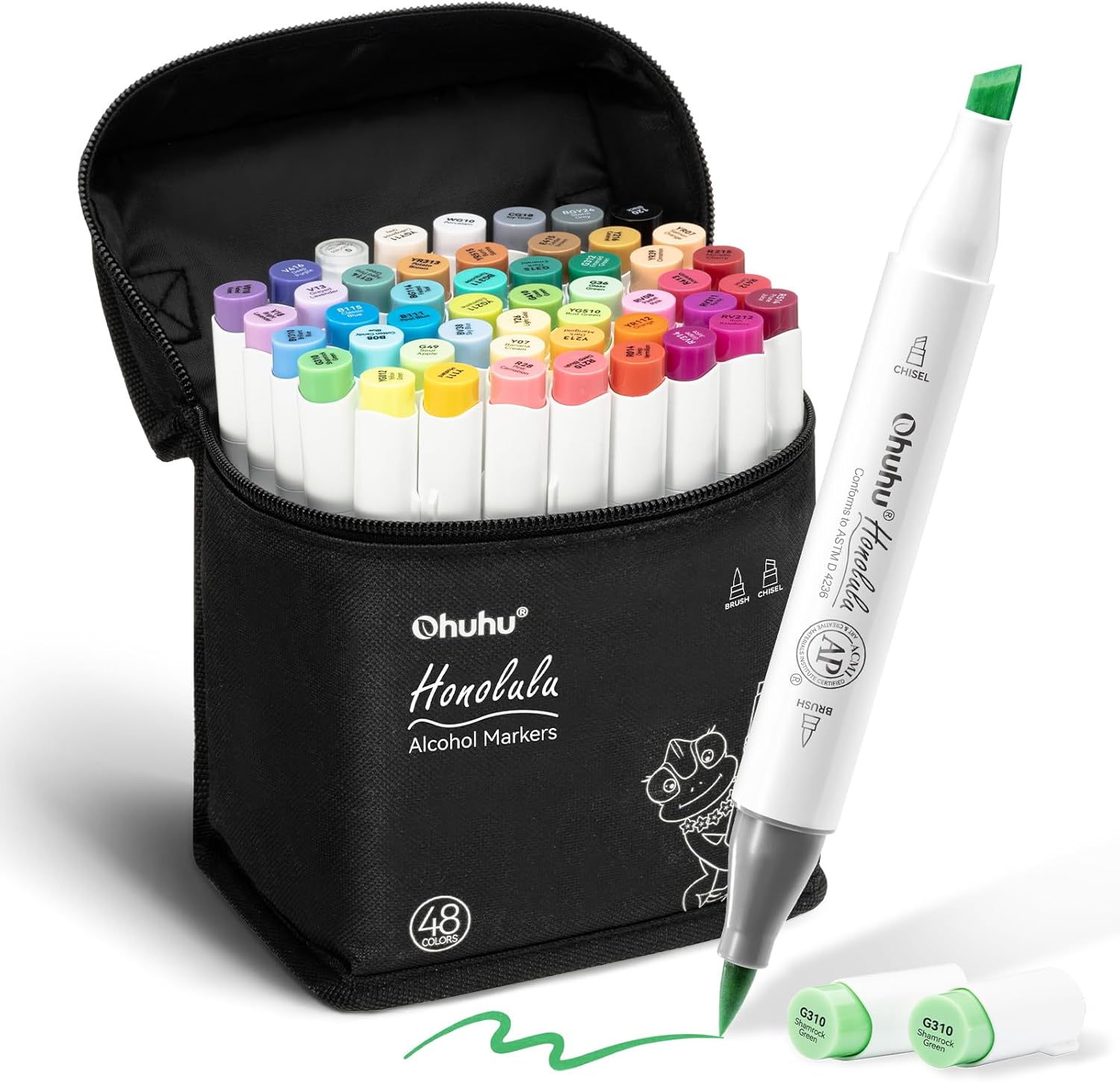 Ohuhu Brush and Chisel Alkoholmarker