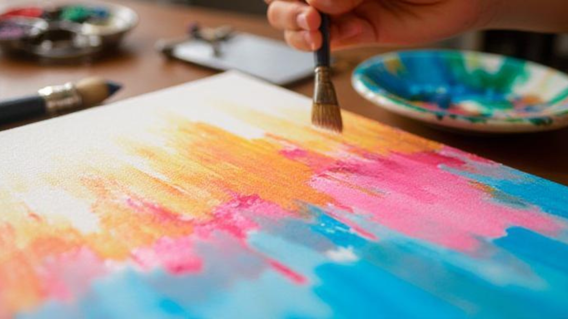 Acrylfarben für Einsteiger Atmosphärenbild